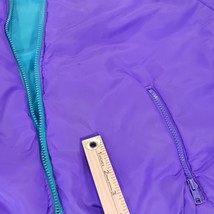Columbia SL5750 Women’s Large Teal/Purple Reversible Nylon Insulated Ski Jacket image 6