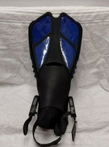 Snorkle Fin/ Adjustable/ Travel Size / Black/Blue/1 FIN - £9.01 GBP