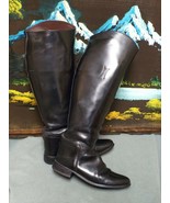 Equestrian Riding Boots Leather Tall W/Carrying Bag &amp; Boot Pulls Women&#39;s... - £117.94 GBP