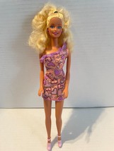 Vintage Loose Barbie Doll Mattel 1998 with Hearts Dress Skirt Valentines Day - $6.64