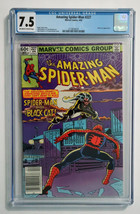 1982 Amazing Spider-Man 227 CGC 7.5 Black Cat 60-cent cover, Marvel Comics 4/82 - £36.01 GBP