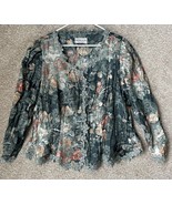 Vintage 80s Nah Nah Collections by Jonathan Tait Green Pearl Blazer Wome... - $33.49