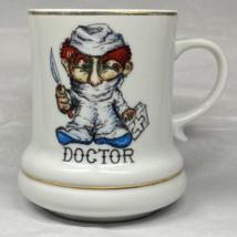 Vintage Doctor Coffee Tea Cup Mug Gold Rim Dr Physician Doctor 12oz Humor - £10.16 GBP