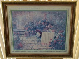 Morning In The Garden Framed Print Thru God&#39;s Grace Bettie Herbert-Felder 25x31 - £41.01 GBP
