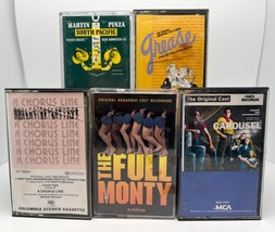 Lot of (5) Movie/Broadway Soundtrack Cassette Tapes- Grease, South Pacific, + - £8.41 GBP