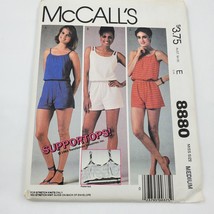 Vtg McCalls Sewing Pattern 8880 UnCut Misses&#39; Rompers Stretch Knits Only Sz 6-20 - £5.50 GBP