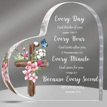 Acrylic Christian Gifts for Women Inspirational Gifts with Bible Verse Prayers R - £16.65 GBP