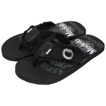Modelo Especial Lion Logo Flip Flop Sandals Black - $26.98