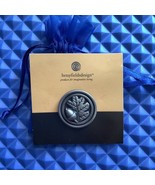 Pewter Acorn Leaf Lapel Pin Signed BFD Betsy Fields Designs Autumn Natur... - $26.06 CAD