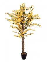 EUROPALMS Forsythienbaum With 3 Tribes, Artifical Plant, Yellow, 150cm - £113.09 GBP