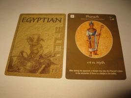 2003 Age of Mythology Board Game Piece: Egyptian Battle Card - Pharaoh - $1.00
