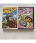 CURIOUS GEORGE SWINGS INTO SPRING DVD and Dora the Explorer Easter Lot of 2 - $86.79 MXN