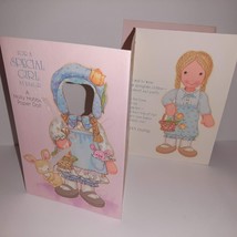 Vintage Holly Hobbie Greeting Card Paper Doll Easter Rag Doll Card Damaged - £4.01 GBP
