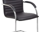 Vinyl Side Chair (Set Of 2), Black, By Boss Office Products. - $230.94
