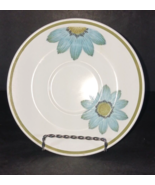 Noritake Progression China UP-SA DAISY SAUCER Spring Floral Blue Japan 9001 - $106.16 MXN