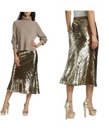 Veronica Beard Gold Sequin Skirt Sz 16 $698 - £234.57 GBP