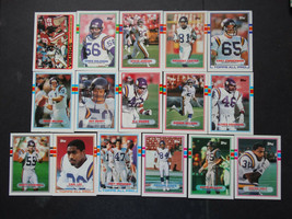 1989 Topps Minnesota Vikings Team Set of 16 Football Cards - £8.03 GBP
