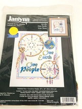 Janlynn One Earth Counted Cross Stitch Kit 13-250 Vintage 1998 14x16 Rei... - £28.28 GBP