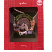 HALLMARK Holiday Picture Ornament, New in Box, 2009, Good Dog. Best Friend Xmas - £7.86 GBP
