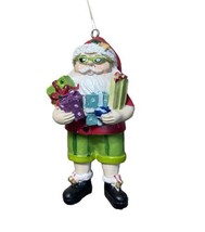 Tropical Santa with Christmas Presents Ornament by Gallarie II  - £10.46 GBP