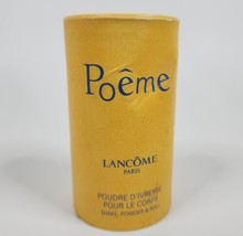 Rare Vtg Lancome Paris Poeme Frangrance Perfume Body Powder 90% Full 1.5... - £43.86 GBP