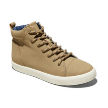 Cat &amp; Jack Boys Tan Micro Suede Romar Zip-Up Laced Hi-Top Sneakers NWT - $1,075.14 MXN