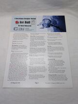C3i Magazine A Red Winter Designer Variant Ice Ball Insert Card  - $8.90