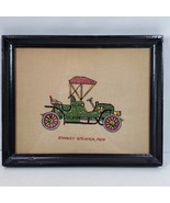 Vintage Automotive Handcrafted Cross Stitch Stanley Steamer 1908 Frame A... - $28.95 CAD