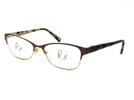 Marchon Surrey Women&#39;s Metal Eyeglasses Frame, 212 Brown-Gold. 53-16-135 #21Y - £23.70 GBP