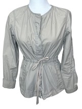 Embroidered Drawstring Jacket Floral Business Capsule Flaw Whimsy Cinch ... - $19.78