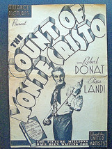 ROBERT DONAT: (THE COUNT OF MONTE CRISTO) ORIG,1934 MOVIE PRESSBOOK (WOW) - £255.76 GBP