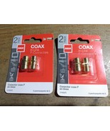 Lot of 2 - RCA COAX In-Line F-Connectors 2 Pack VH66R - $1.75