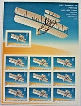 US 3783 10 x 37c First Controlled Powered Airplane Flight Mint NH Stamp ... - £13.50 GBP