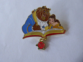 Disney Trading Pins Belle &amp; Beast Reading Dangling Charm - £21.87 GBP