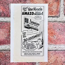 1949 Amazo Instant Dessert - New Miracle - Happy Housewife - Orig Retro PRINT AD - £9.42 GBP