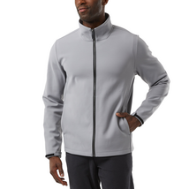 32 degrees Men&#39;s Full Zip Jacket Regular Fit Stand Collar Blue Gray Green - $24.99