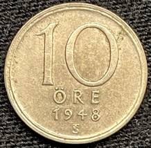 1964 &amp; 1965 Sweden 5 Ore Gustaf VI Adolf Coins Condition AU / UNC - $7.43