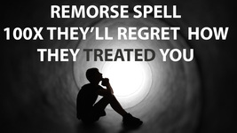 100X FULL COVEN FILL THEIR HEART WITH REMORSE MAGICK RING PENDANT image 2
