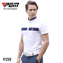 PGM Golf wear Men&#39;s Short Sleeve T-Shirt Summer Quick Dry Top Men&#39;s Stand Collar - £137.34 GBP
