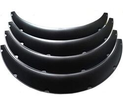4pc Black Plastic Universal Wheel Arch Fender Flare Set 3.5in 90mm 35in ... - $44.10 CAD