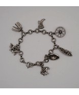 Charm Pendant Bracelet Western Cowboy Theme - £22.55 GBP