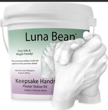 Luna Bean Keepsake Hands Casting Kit DIY Plaster Statue Molding Kit  Bab... - $49.45