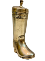 Ralph Lauren Polo Brass Equestrian Riding Boot Home Decor Vintage Korea 7&quot; - $78.21