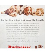 Budweiser Spaniel Puppies 1940 Advertisement Vintage Anheiser Busch DWNN15 - $24.99