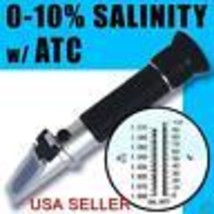 Salinity Refractometer for Aquarium, 0% - 10% Hydrometer, RHS-10ATC From USA - £15.68 GBP