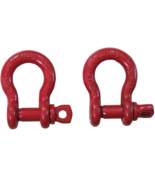 (2) Crosby Screw Pin Heavy Duty Steel Shackle WLL4-3/4 3/4 RED USA 16CC6... - €76,71 EUR