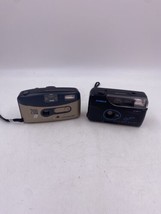 Lot of 2 35mm Cameras Ansco Vision Auto Load and Polaroid 200BF UNTESTED - £8.45 GBP