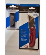 GORDON UTILITY KNIFE FOLDING LOCK BACK+10 BLADES - $24.99