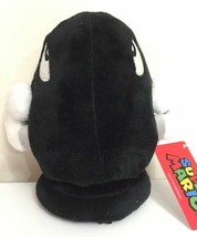 Large 8&#39;&#39; Super Mario Brothers Nintendo Bullet Bill Plush Toy Black New.... - $17.63