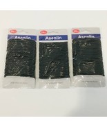 72 Hair Ties Bands Ouchless Black 4mm Asenlin - $9.59 CAD